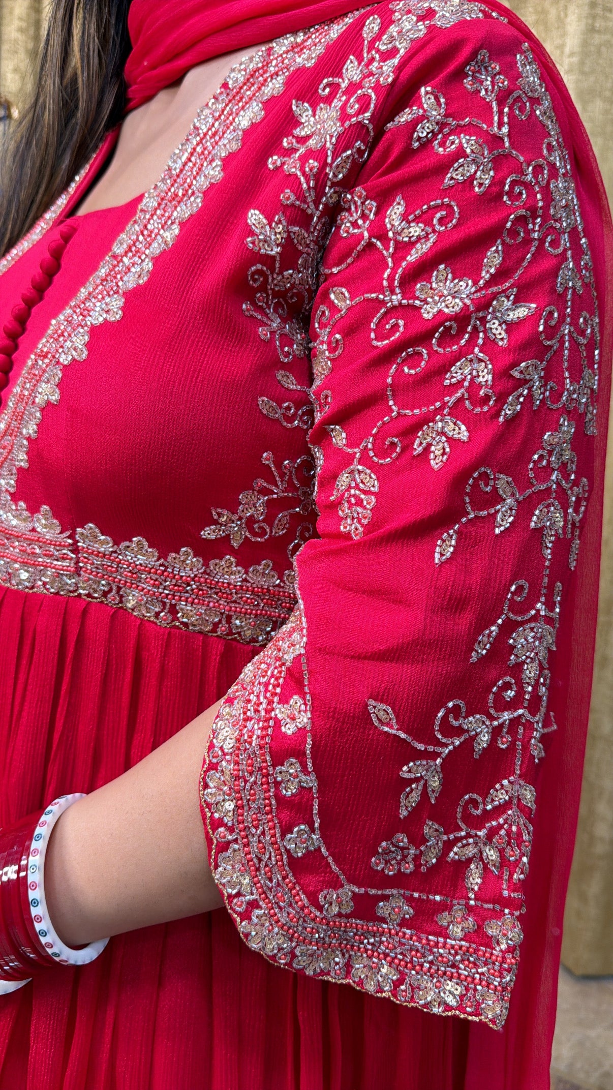 Karwa special Anarkali