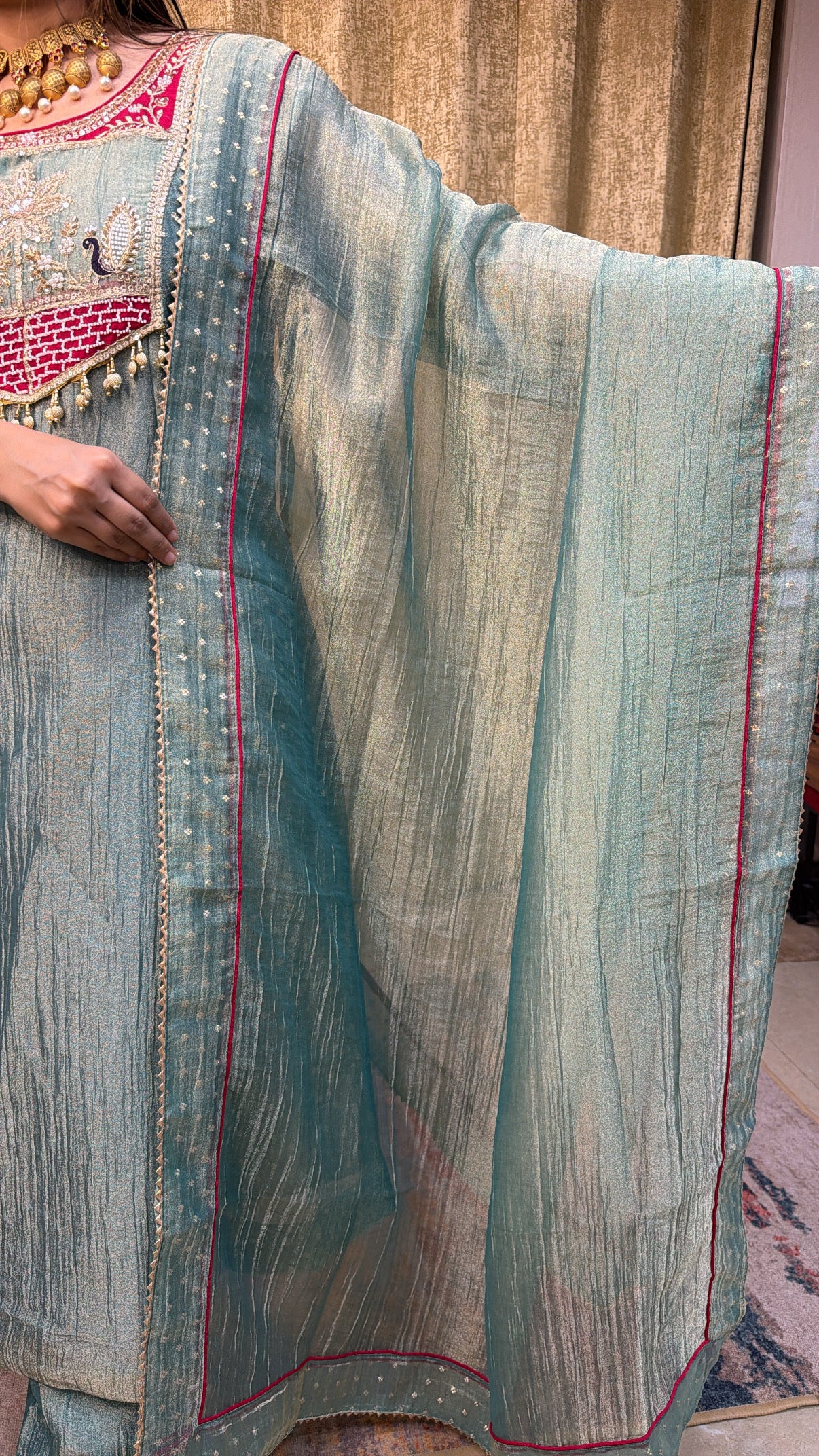 Turquoise Firoza suit