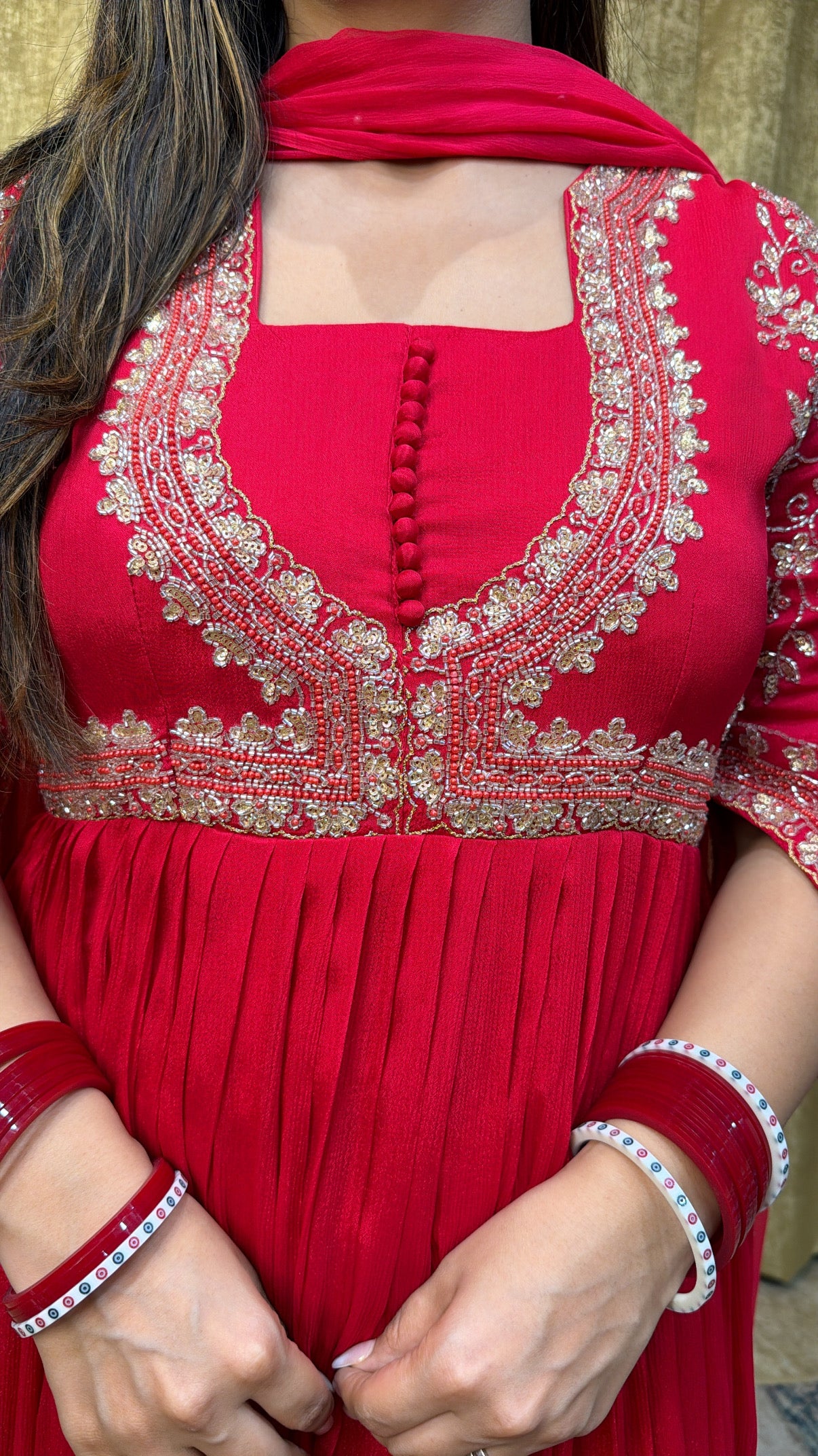 Karwa special Anarkali