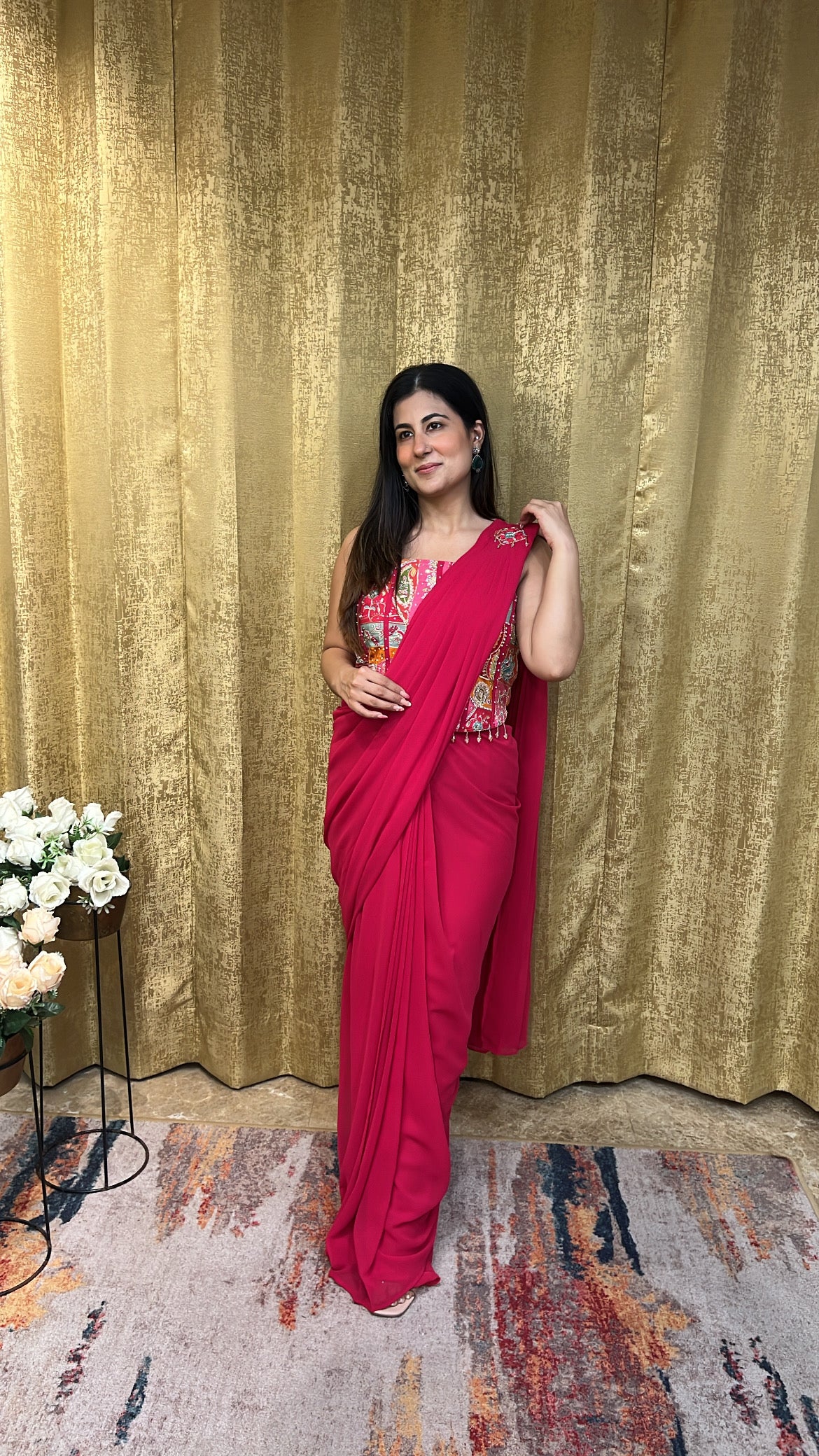 SHARLINE DRAPE SAREE