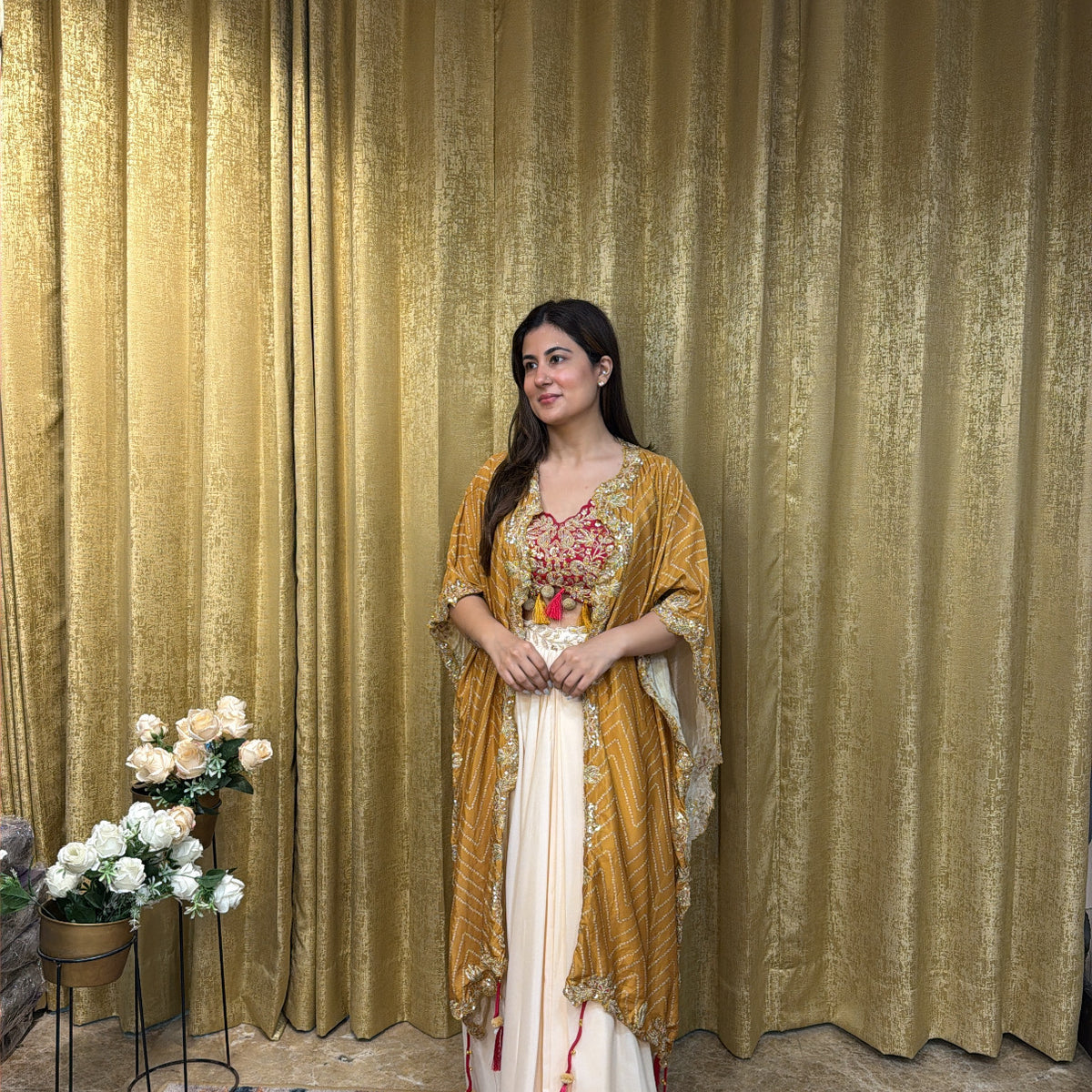 ISHANA CAPE SET – Raabiya By Navya