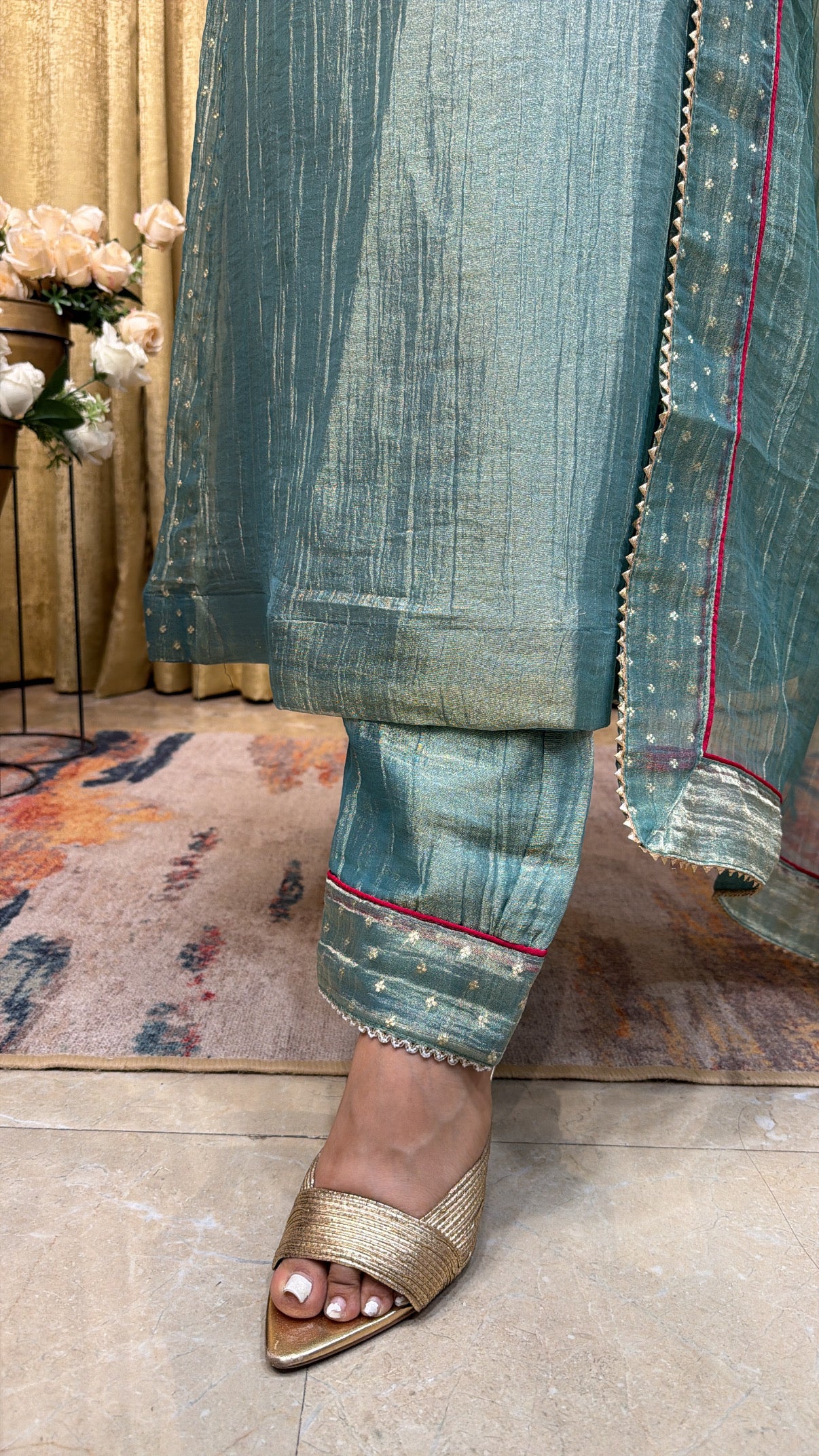 Turquoise Firoza suit