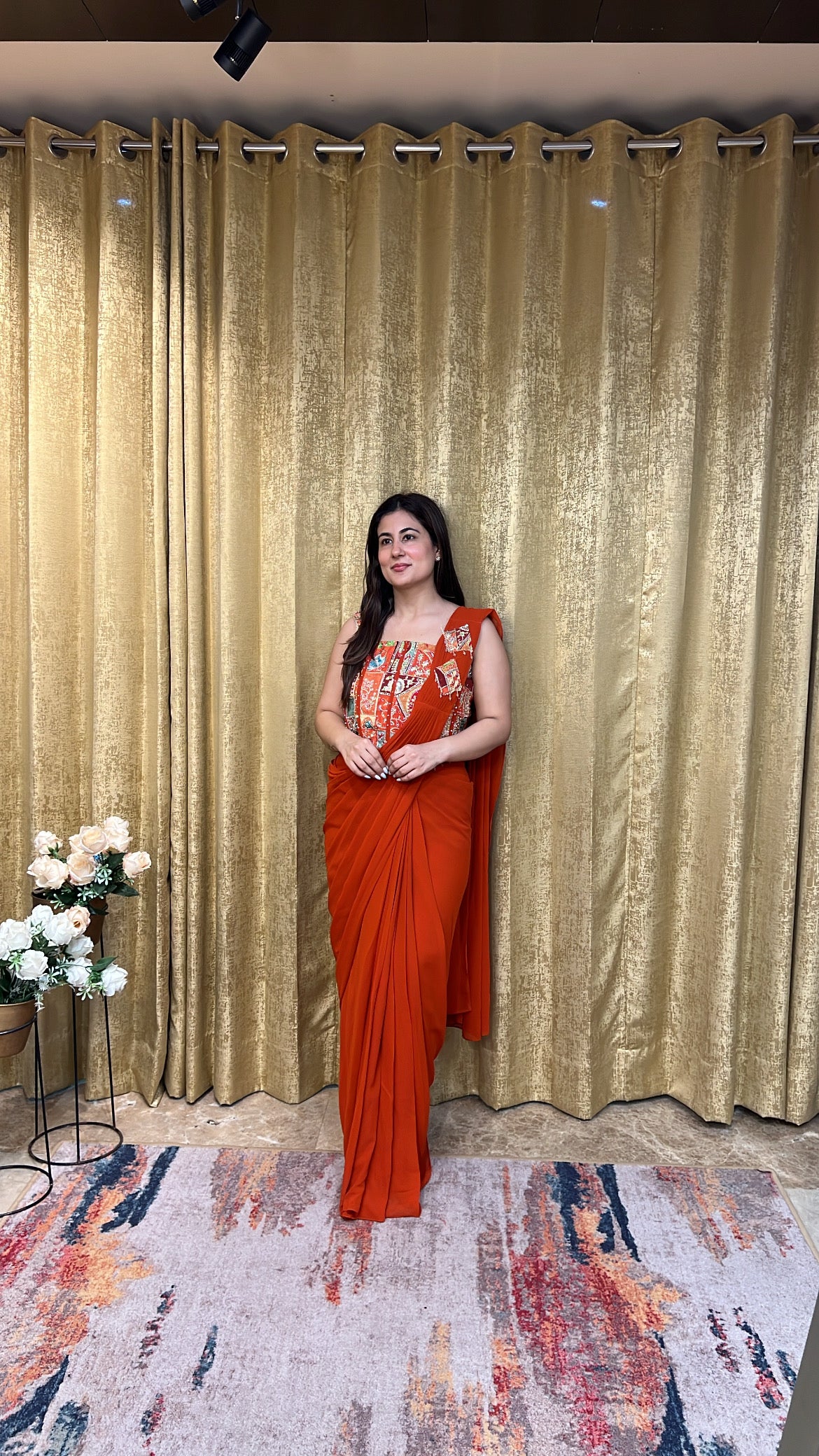 SHARLINE DRAPE SAREE