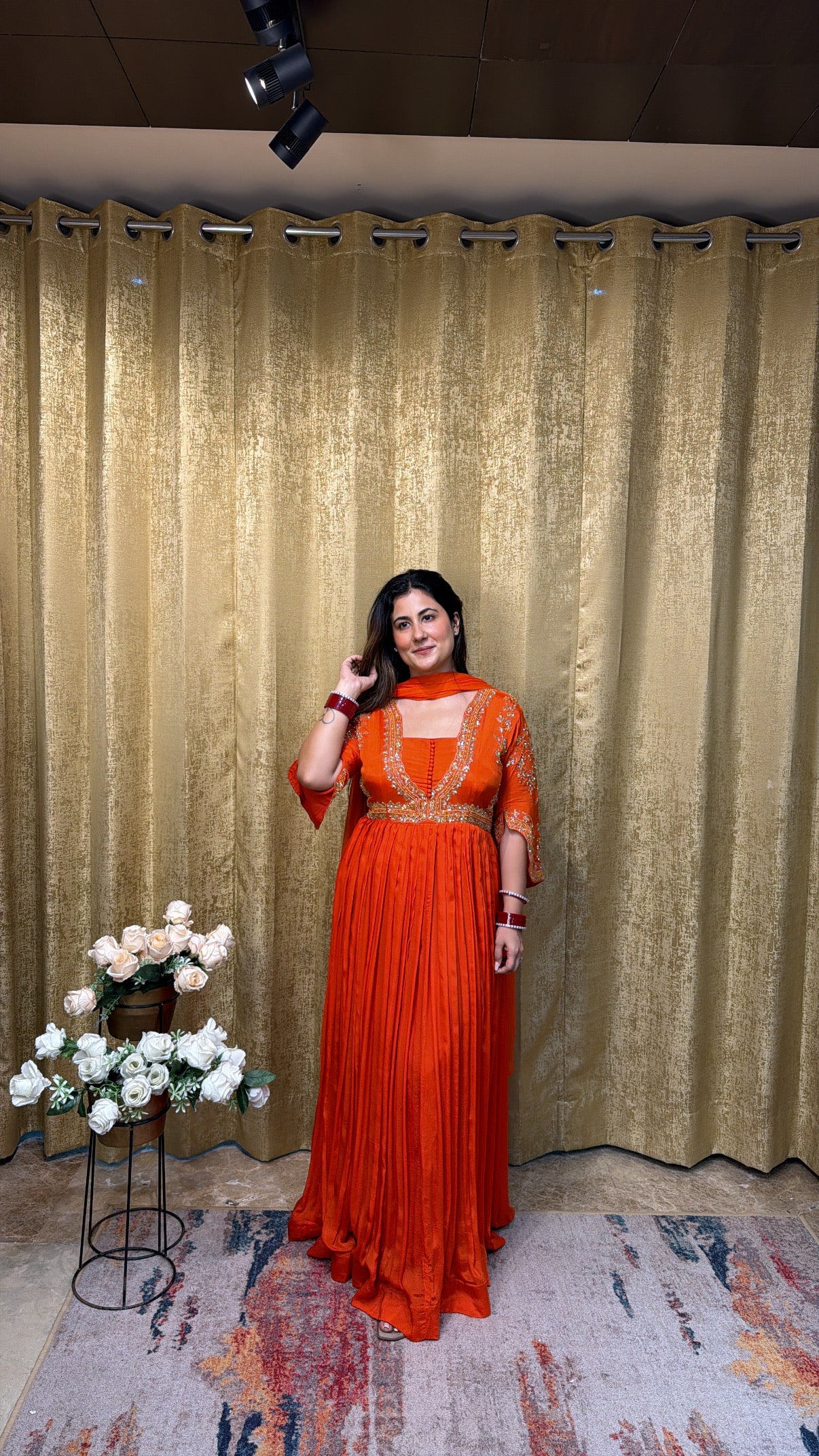 Karwa special Anarkali