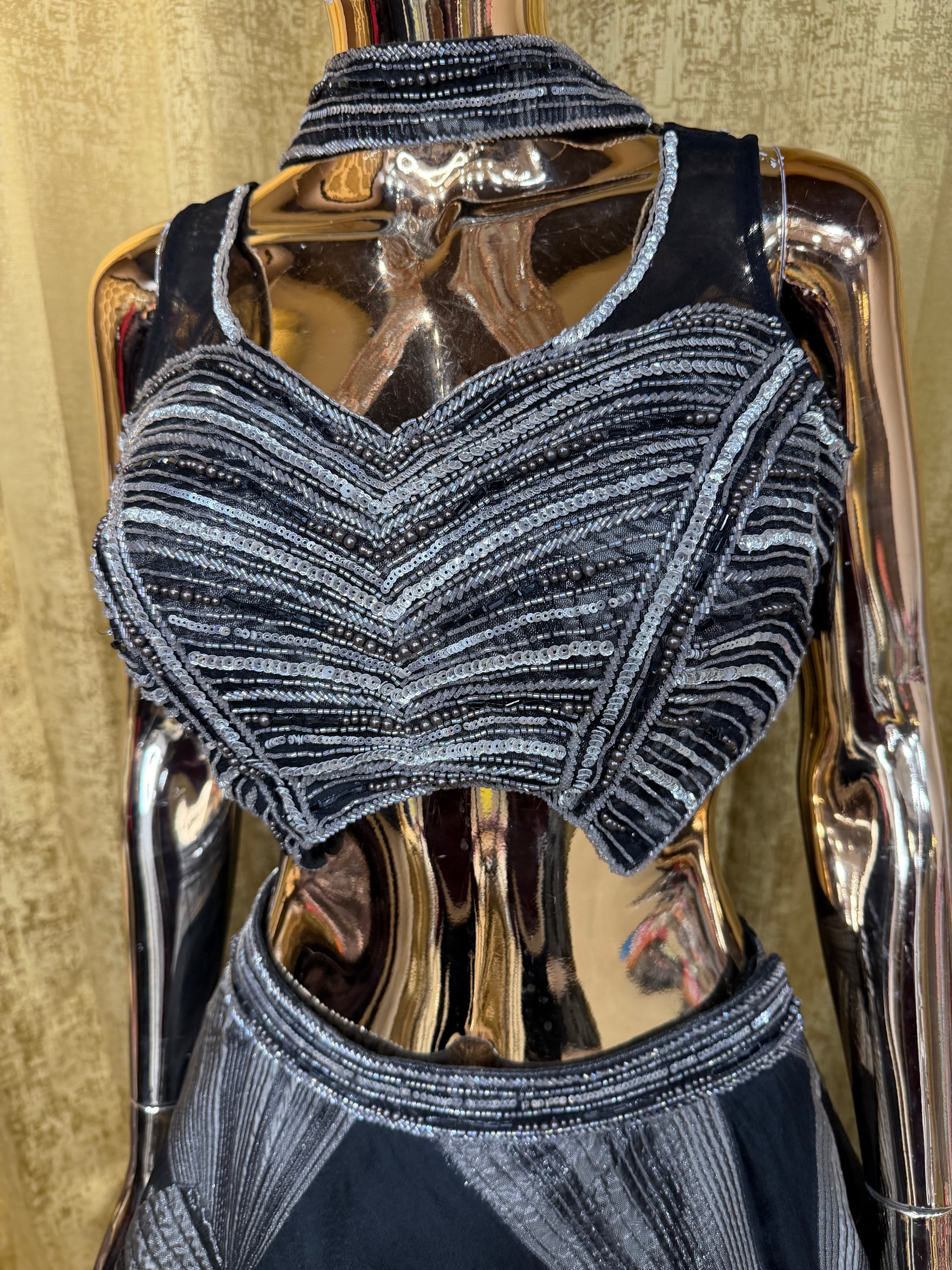 Midnight Prism Lehenga