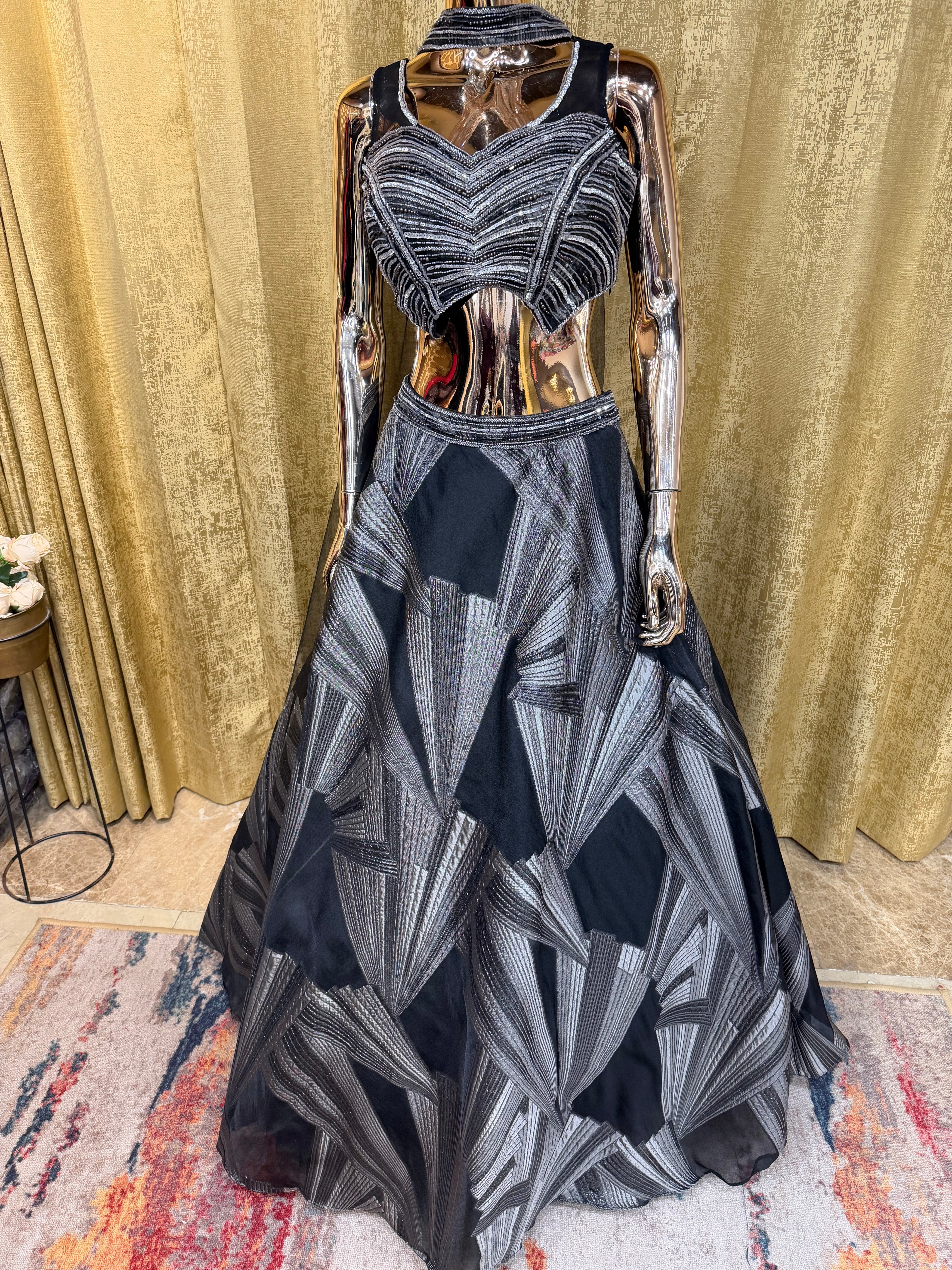 Midnight Prism Lehenga