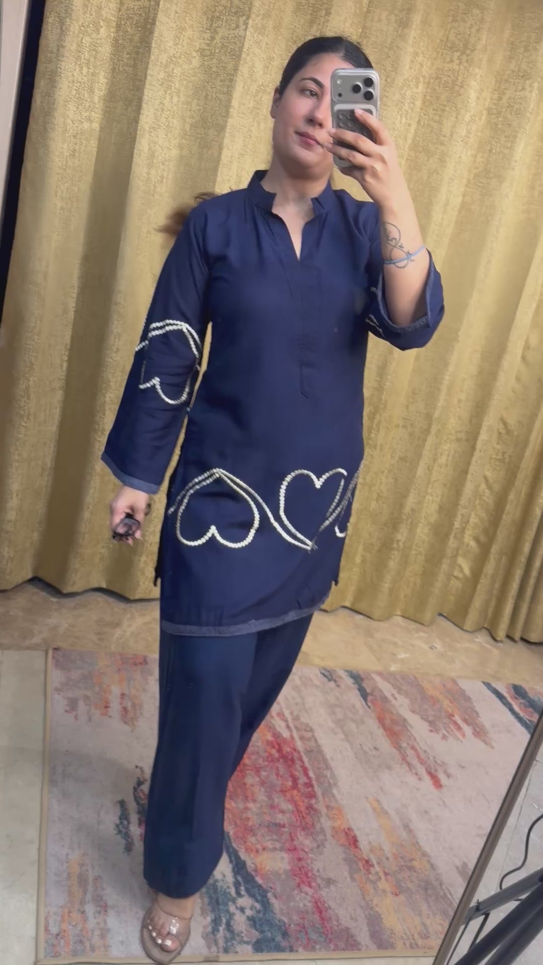 HEART EMBEDDED CO-ORD